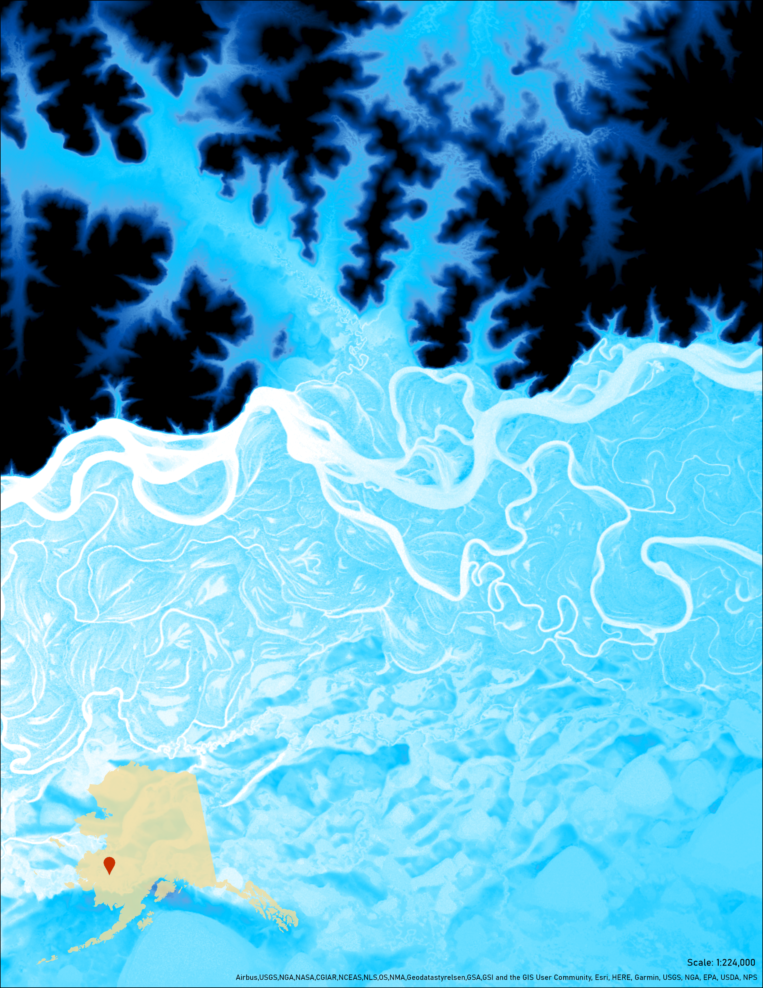 Kuskokwim River Map